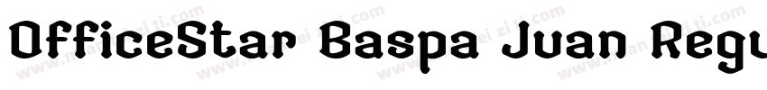 OfficeStar Baspa Juan Regular字体转换